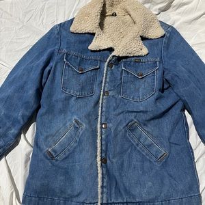 Vintage maverick/wrangler jacket Sherpa lined